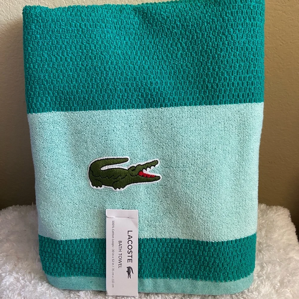 Lacoste Bath Towel NEW